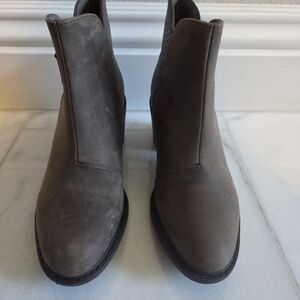 Clarks Gray Chelsea Ankle Boots